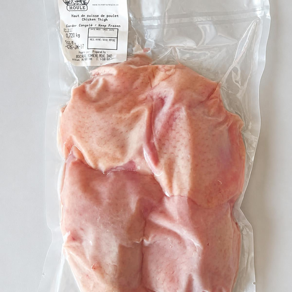 Organic Chicken Thighs - Bone In, Skin On
