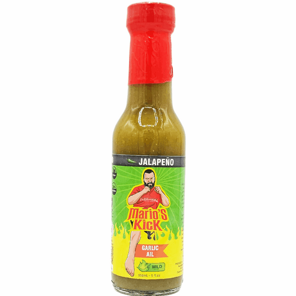 Mario's Kick Jalapeño Garlic Hot Sauce